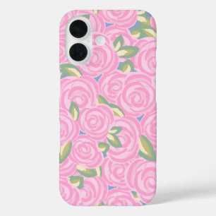 Vintage roses floral pattern iPhone 16 case