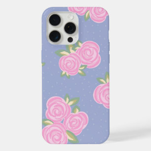 Vintage roses floral pattern iPhone 15 pro max case