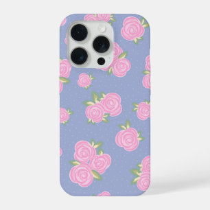 Vintage roses floral pattern iPhone 15 pro case