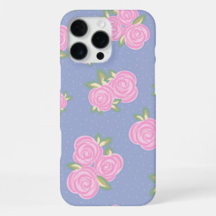 Vintage roses floral pattern iPhone 16 pro max case