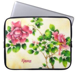 Vintage Roses Flower Floral Personal Laptop Sleeve