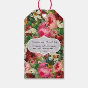 Vintage Roses Gift Tags Personalised EDIT TEXT