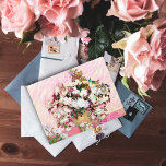 Vintage Roses in a vase, Van Gogh  Postcard<br><div class="desc">Vincent Van Gogh still life painting,  vintage Roses in a vase post-impressionism</div>