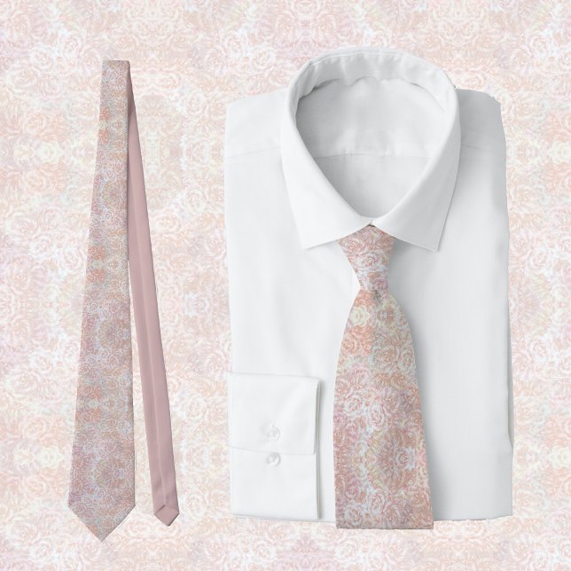 Vintage roses in cream  - floral, elegant  tie (Creator Uploaded)