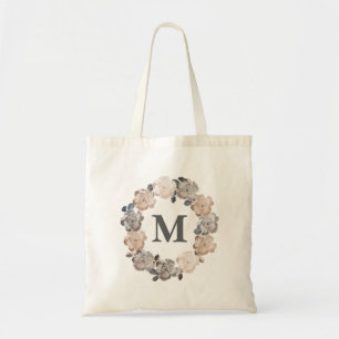 Vintage Roses Monogram Canvas Bag