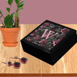Vintage Roses Monogram Gift Box<br><div class="desc">This gothic keepsake gift box can be personalized with your desired initial.</div>