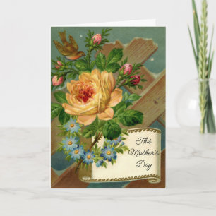 Vintage Roses Mother's Day Greeting Card