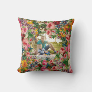 Vintage Roses Mother's Day PHOTO Gift - EDIT Cushion