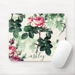 Vintage Roses Mouse Pad
