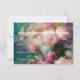 Vintage Roses Painted In Old Dutch Style Card