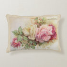 Vintage roses pillow, Vintage roses cushion