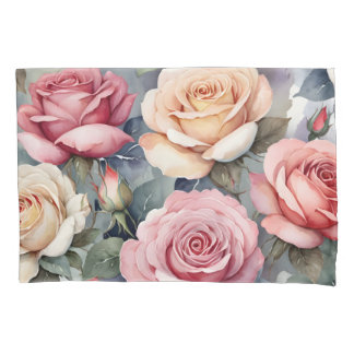 Vintage roses pillowcase