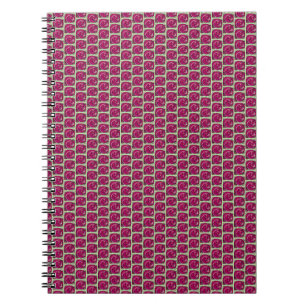 Vintage Roses Pink and Green floral pattern Notebook