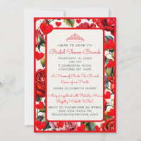 Vintage Roses Queen of Hearts Bridal Shower