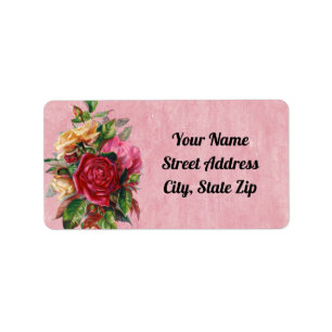 Vintage Roses Return Address Label
