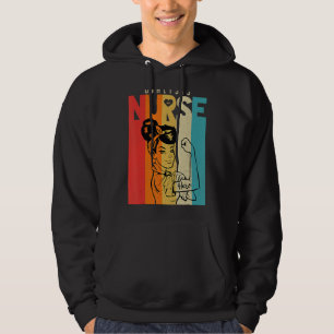 Vintage Rosie The Riveter Dialysis Nurse Hoodie
