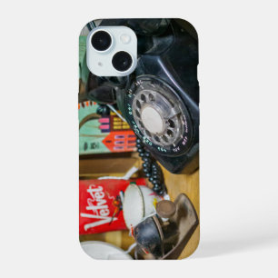 Vintage Rotary Phone Still Life iPhone 15 Case