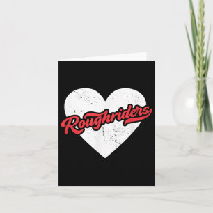 Vintage Roughriders High School Go Rough Riders Pr Card