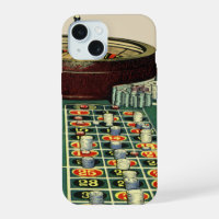 Vintage Roulette Table Casino Game, Gambling Chips
