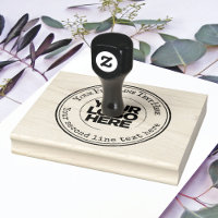 Vintage Round Custom Logo and Text Business