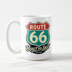 Vintage Route 66 Built To Last Coffee Mug