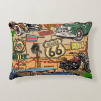 Vintage Route 66, nostalgic poster.