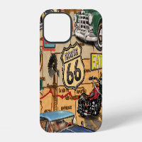 Vintage Route 66, nostalgic poster.