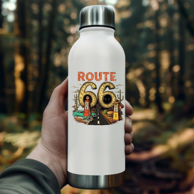 Vintage Route 66 Sticker | Route 66 Vinyl Decal (Vintage Route 66 Sticker | Route 66 Vinyl Decal by PiggyPrint Stickers. )