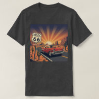 Vintage Route 66 Sunset