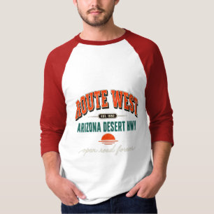 Vintage Route West Arizona Desert Retro Tee