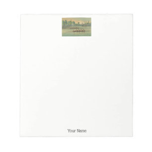 Vintage Rowers Crew Race Boat Race Notepad