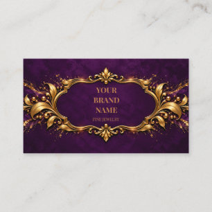 Vintage Royal Amethyst Purple Gold Bracelet Card