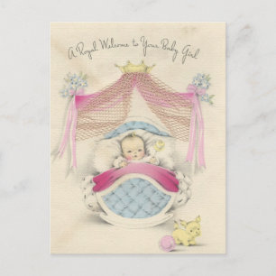 Vintage "Royal Baby Girl" Postcard