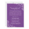 Vintage Royal Purple Wedding Rehearsal and Dinner