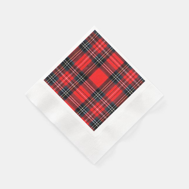 Vintage royal tartan napkin (Corner)