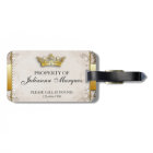 Vintage Royalty Property of Luggage Tag