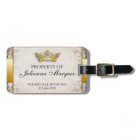 Vintage Royalty Property of Luggage Tag