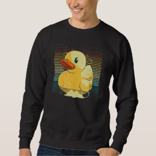 Vintage Rubber Duck Art For Kid Men Women Rubber D Sweatshirt