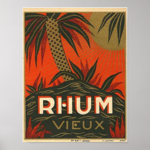 Vintage Rum Advertisement Poster