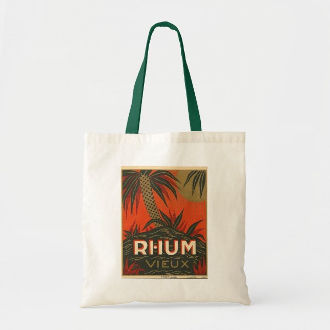 Vintage Rum Advertisement Tote Bag (Front)