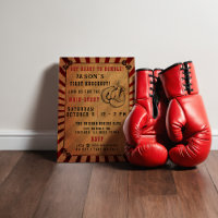 Vintage Rumble First Knockout Boxing Birthday