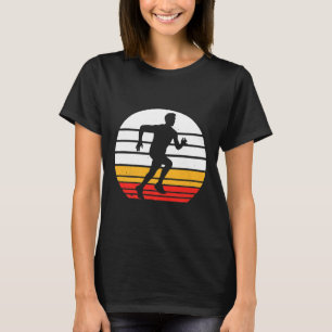 Vintage Running Marathon Jogging Run 80s Retro Run T-Shirt