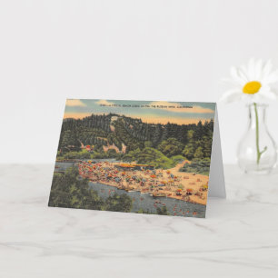 Vintage Russian River Beach Card