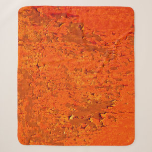 Vintage Rust: Old Textured Surface Sherpa Blanket