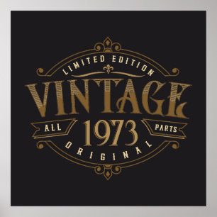 Vintage Rustic 1973 Poster