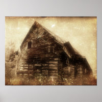 Vintage Rustic Barn Sepia Country Texture