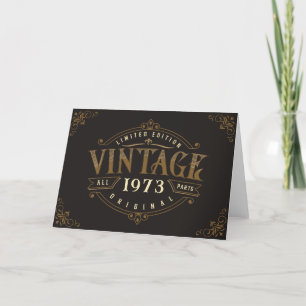 Vintage Rustic Birthday Thank You Card