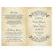 Vintage Rustic Black Flourish Parchment Wedding