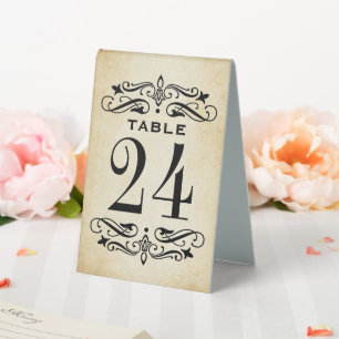 Vintage Rustic Black Flourish Parchment Wedding