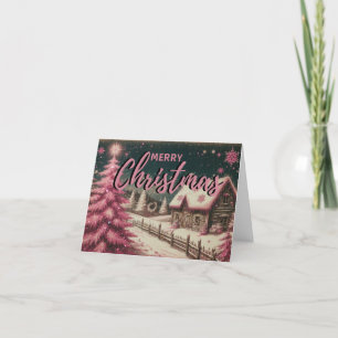 Vintage Rustic Blank Inside  Holiday Card